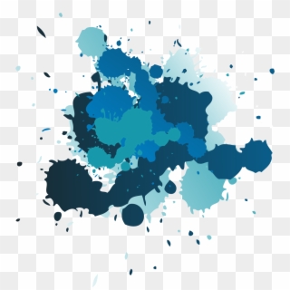 Holi Paper Mario - Paint Splatter Png Blue, Transparent Png