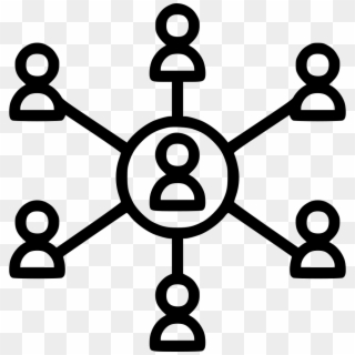 People Connection Svg Png Icon Free Download - Hub And Spoke Icon, Transparent Png