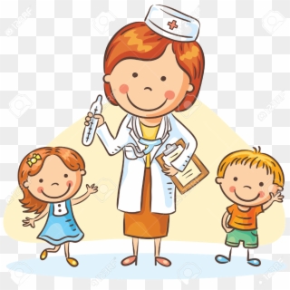 Doctor Children Clipart Free Cliparts Images On Transparent - Children Doctor Cartoon, HD Png Download