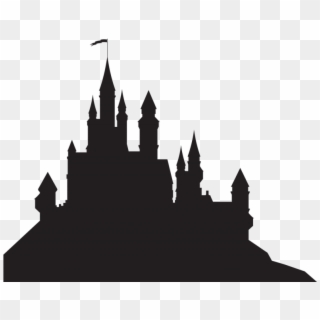 Cinderella Castle Clipart Disney Silhouette Of Cliparts - Hogwarts Castle Svg, HD Png Download