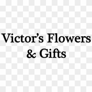 Victor S Flowers & Gifts - Black-and-white, HD Png Download