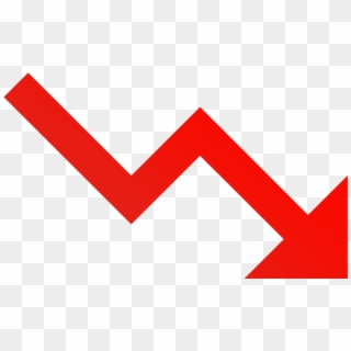 Transparent Graph Arrow Png - Graph Going Down Png, Png Download