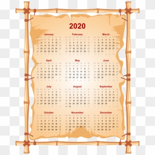 2020 Calendar Png Transparent - 2020 Philippine Calendar With Holidays, Png Download