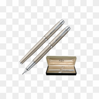 Transparent Parker Pen Png - Parker Im Brushed Metal Ct Ball Pen, Png Download
