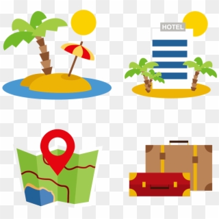 Beach Hotel Vector Png, Transparent Png