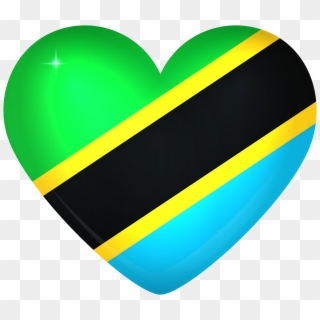 National Flag Png , Png Download - Tanzania Flag In A Heart, Transparent Png