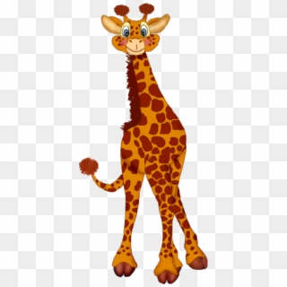 Cartoon Giraffe Clip Art Pictures Background Wallpaper - Portable Network Graphics, HD Png Download