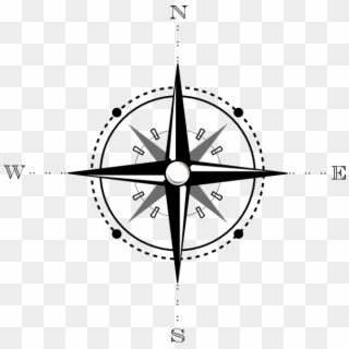 How To Set Use Map Compass Clipart , Png Download - Compass Clip Art, Transparent Png