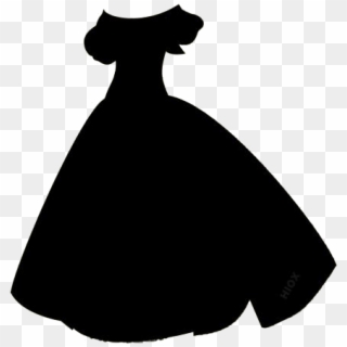 Disney Princess Dress Png Background - Silhouette, Transparent Png