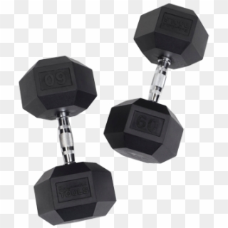 Rubber Hexagonal Dumbbell Sdr5 Body Solid, HD Png Download