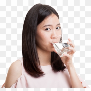 Drink Water Png - Girl Is Drinking Water Transparent, Png Download