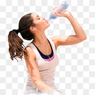 Being In Good Shape - Girl Drink Water Png, Transparent Png