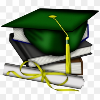 Spanish Graduation Cliparts - Green And Gold Graduation Cap, HD Png Download