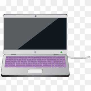 A Laptop Computer With The Keyboard Highlighted In - Parts Of Computer Laptop, HD Png Download