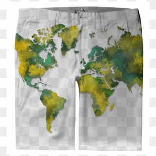 World Map Trouser Shorts $80, HD Png Download
