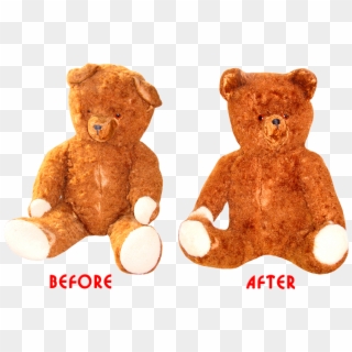 Restoration Of A Toy Bear 45 Years - Before And After Teddy Restoration, HD Png Download