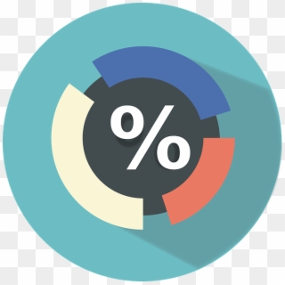 Percentage Flat Icon, HD Png Download