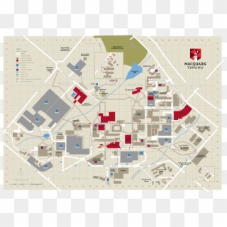 Macquarie University Map, HD Png Download