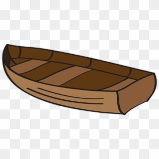 Transparent Canoe Clipart - Transparent Background Wooden Boat Clipart, HD Png Download
