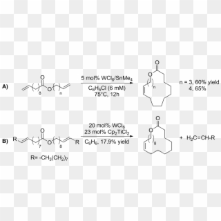Villemin And Tsuji Initial Macrolide Syntheses - Ring Closing Metathesis Macrocycles, HD Png Download