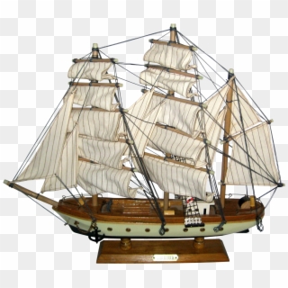 Jpg Transparent Transparent Ship Model - Wooden Sailing Boat Png, Png Download