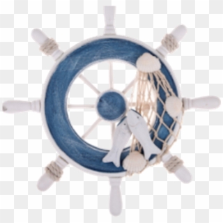 Blue Nautical Ship Wheel - Boat Wheel Png Blue, Transparent Png