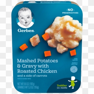 Mashed Potatoes & Gravy With Roasted Chicken - Gerber 12 Month Food, HD Png Download