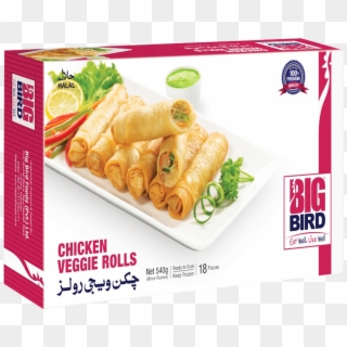 Big Bird Chicken Veggie Roll 540 Gm - Big Bird Chicken Fillet, HD Png Download