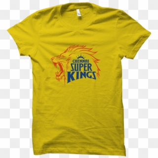 Chennai Super Kings -half Sleeve Yellow - Ipl T Shirt Chennai Super King, HD Png Download