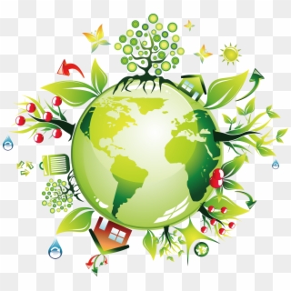 Earth Green Environmentally Friendly - Go Green Environment, HD Png Download