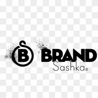 Brandsashka Logo Dirty Black Horizontal Registered - Graphic Design, HD Png Download