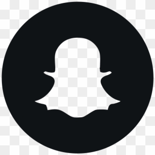 Black Snapchat Icon Transparent, HD Png Download