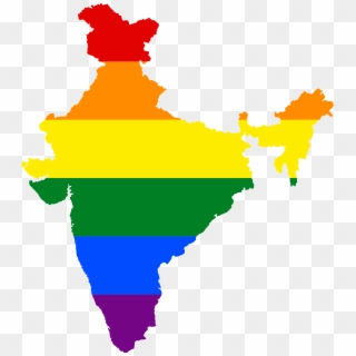 India Clipart Memorial Day - Lgbt India Map, HD Png Download