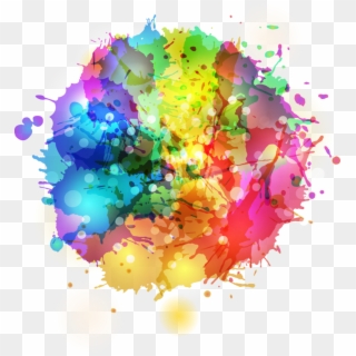 Colorful Splash Png - Watercolor Splash Clipart, Transparent Png