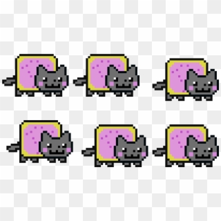 Nyan Cat Parade - All Pokeballs Pixel Art, HD Png Download