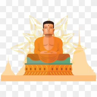 Meditation,fictional Character,guru,zen - Buddha Free Illustration Download, HD Png Download