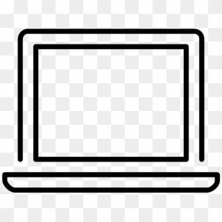 Laptop Computer Screen Icon Png Clipart , Png Download - Laptop Icon White Png, Transparent Png