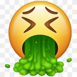 Puke Emoji Png - Vomit Emoji, Transparent Png