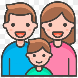 Transparent Happy Man Png - Familia Emoji, Png Download
