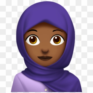 This Woman With Headscarf - Apple Hijab Emoji, HD Png Download
