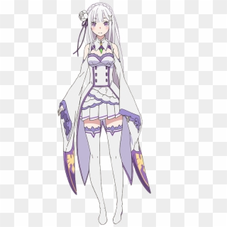 Emilia Re Zero Characters, HD Png Download
