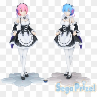 Sega Re Zero Starting Life In Another World Anime Curtsey - Rem And Ram Curtsey, HD Png Download