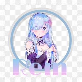 Zero #rem Cutee - Long Hair Rem Anime, HD Png Download