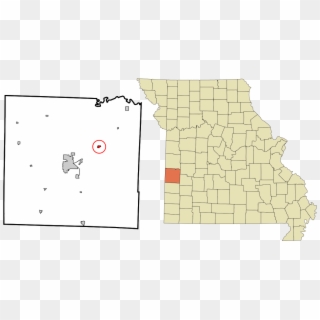 Clinton Missouri On Map, HD Png Download