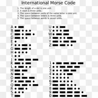 Morse Code, HD Png Download