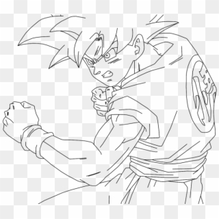 Super Saiyan God Goku Alternate Colors - Dragon Ball Super Super Saiyan God Drawing, HD Png Download