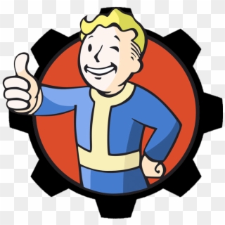 So I Added The Gear Around The Vault Boy - Fallout Vault Boy Profile, HD Png Download