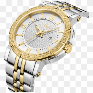 Jbw Vault J6343c Two Tone Stainless Steel Gold Diamond - Analog Watch, HD Png Download