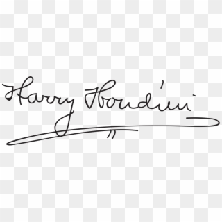 Harry Houdini Signature, HD Png Download