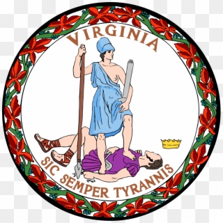 Virginia Fire Watch Code - Sic Semper Tyrannis Virginia Seal, HD Png Download